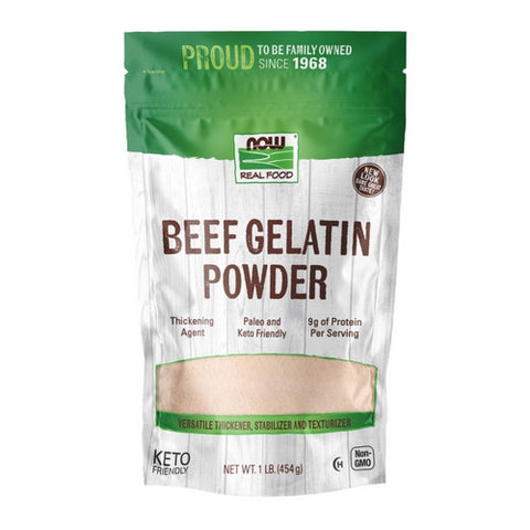 Now Foods, Beef Gelatin Powder, 1 lb Now Foods