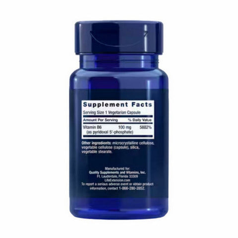 Life Extension, Pyridoxal 5 Phosphate Caps, 100 mg, 60 vcaps Life Extension
