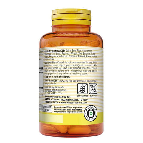 Mason, Black Cohosh Capsules, 40 mg, 60 Count Mason