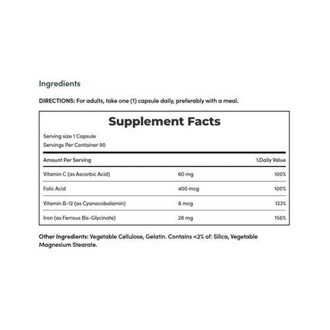 Nature's Bounty, Gentle Iron, 28 Mg, 90 Caps Nature's Bounty
